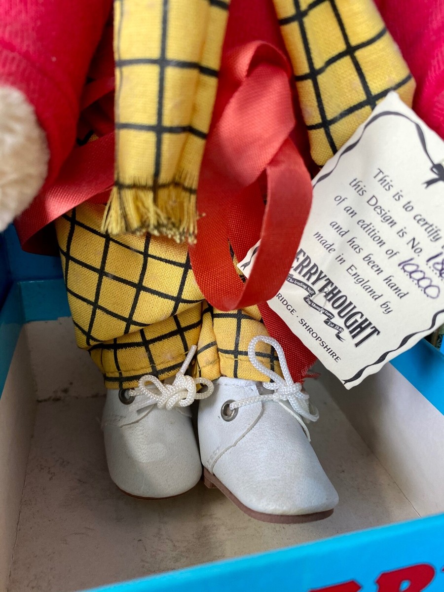 ぬいぐるみ RUPERT AND FRIENDS MERRY THOUGHT RUPERT BEAR STUFFED TOY MERRYTHOUGHT LIMITED EDITION CERTIFICATE