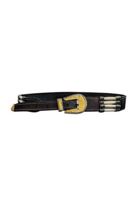 Croute De Cuir Vachette French Leather Belt Croute De Cuir Vachette Vintage French Leather Belt Reptile  main image 4