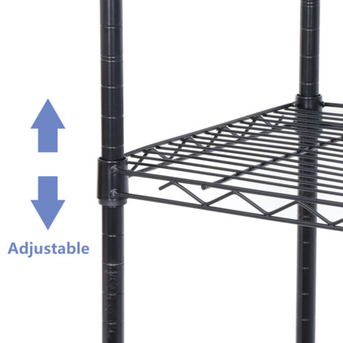 3/4/5 Tier Wire Shelves Rack Unit Garage Storage Rack for Kitchen Home Office - Picture 41 of 46