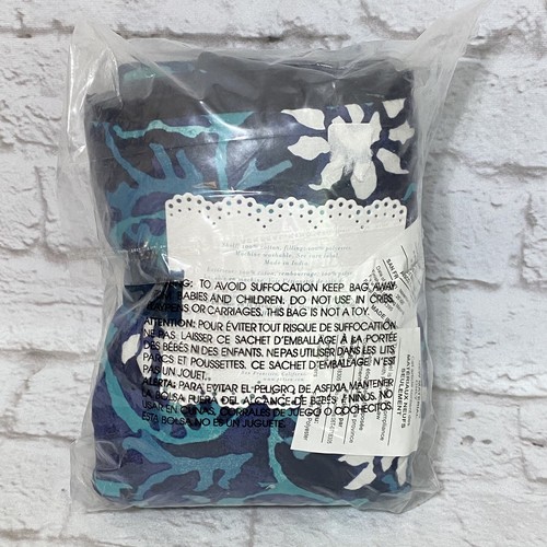 Pottery Barn NEW PB Medallion Tapestry EURO Sham Lennon & Maisy Navy Aqua Teal - Picture 3 of 3