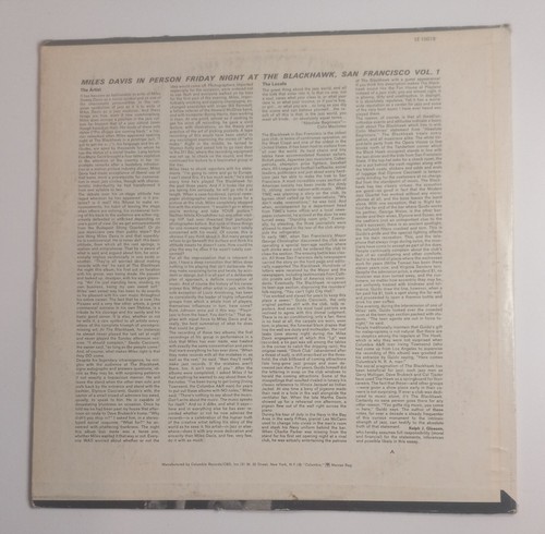 Miles Davis In Person Friday Night At The Blackhawk Vol 1 - Columbia LE Reissue - Picture 2 of 4