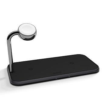 Zens Dual Fast Wireless Charger + Watch 10W Aluminium Series - Zdjęcie 2 z 10