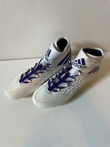Adidas Quickframe Mid Top Football Purple White Cleats Mens Size 11 BRAND NEW - Picture 2 of 12