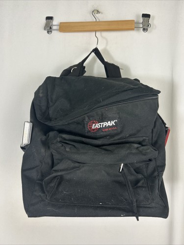 Vintage Eastpak Bicycle Saddlebag Panniers Black Nylon w/ Reflectors Made in USA - Picture 1 of 15