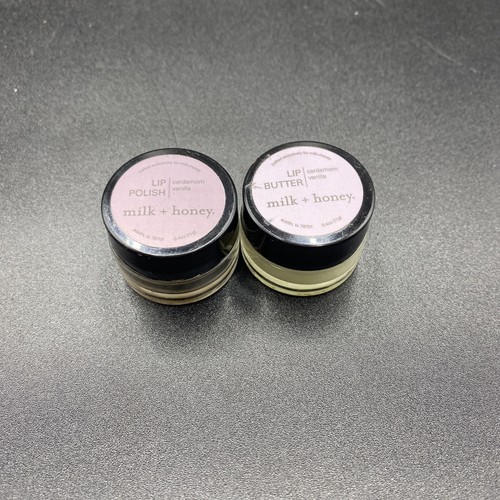 Milch + Honig Lippenpolitur und Butter Kardamom Vanille 0,4 Unzen/11 g Lesen - Bild 1 von 5