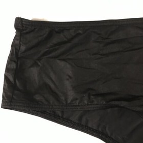 Victorias Secret Black Caged Rhinestone Cheeky Panty Size M Sexy Silky  "V" Back
