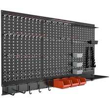Metal Pegboard Wall Organizer for Garage, 109PCS Pegboard Accessories Organiz...