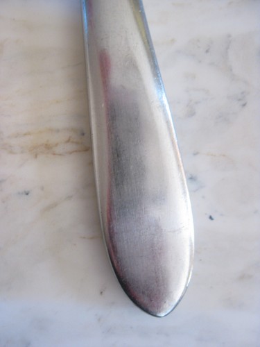 Ginkgo Linden glänzend 18 c Edelstahl Besteck Messer - Bild 5 von 9