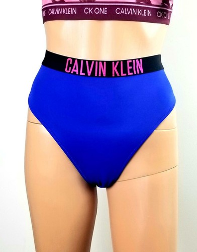 Calvin Klein BADEMODE INTENSE POWER BRASILIANISCHES BIKINIUNTERTEIL BLAUES LOGO Größe S 48 $ - Bild 5 von 12