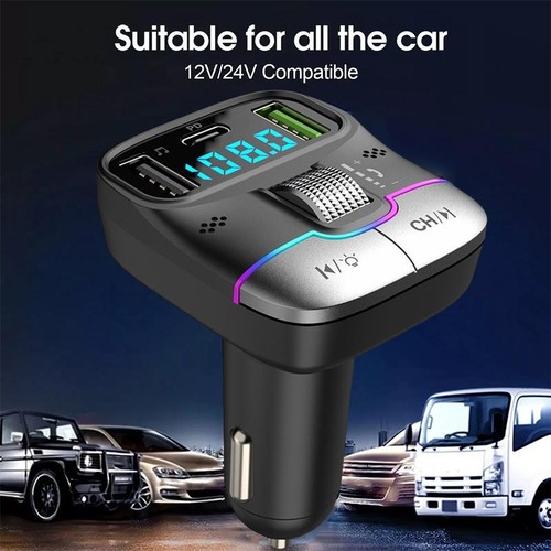 Car Charger Music Player Multi-function Bluetooth Receiver Car Adapter Car D3P7 - Picture 17 of 18