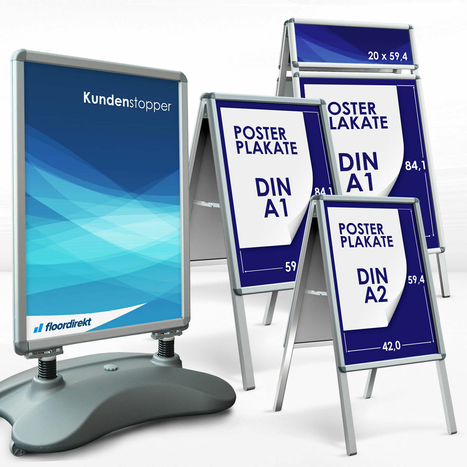 Kundenstopper Plakatständer Werbetafel Werbeträger Gehwegaufsteller Top Auswahl