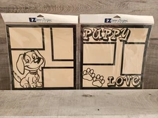 Puppy Love Dog LOT Paper House Productions 12x12 Paper Laser Designs Page NEW 45