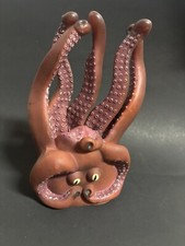 Criatura nocturna pulpo calamar HanD marioneta Halloween juguete de goma horror feo raro