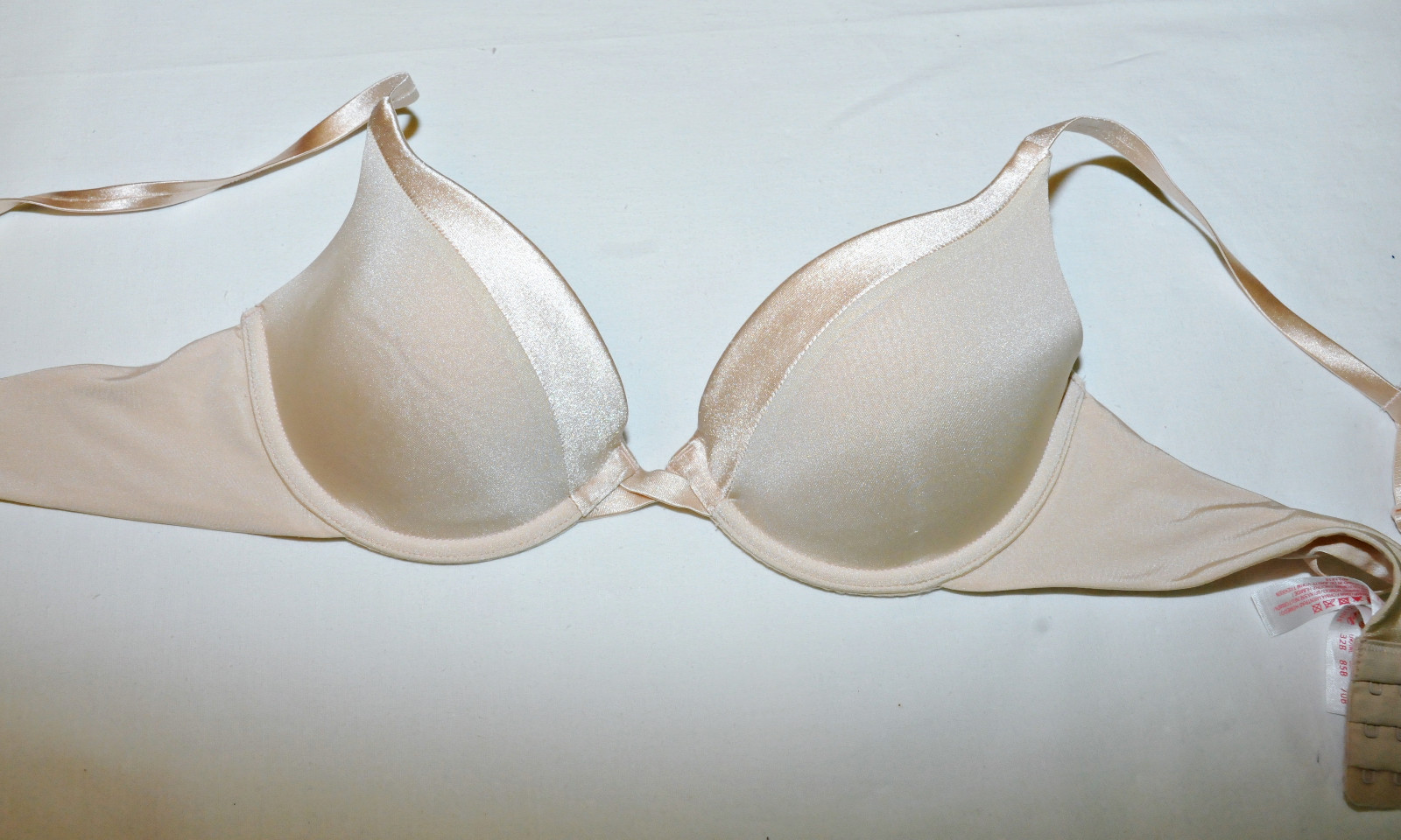 beige bra size 32b 70b secret possessions plunge push up 70b bra size