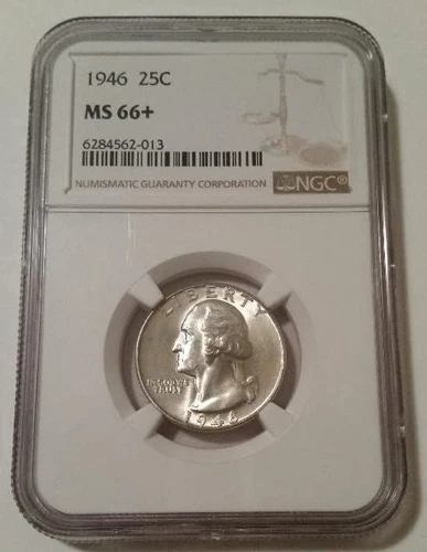 1946 Washington Quarter Unc MS66+ NGC