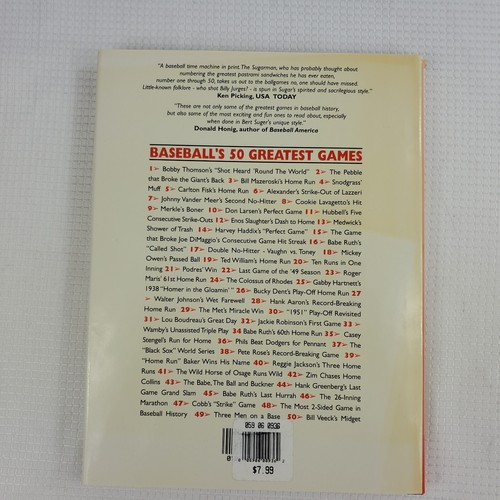 1994 Baseball's 50 Greatest Games by Bert Randolph Baseball History Book MLB - Picture 5 of 12