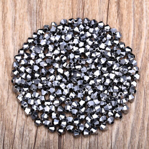 1000pcs 2mm Glass Crystal Bicone beads Loose beads DIY jewelry make #5301 1000pcs 2mm Glass Crystal Bicone beads Loose beads DIY jewelry make #5301