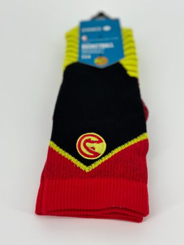 Stance Fusion Basketball Socks Sz L (Size 9-12) Fit no. 559 Logo Crew Hawks NBA - Picture 3 of 12