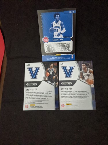 Panini NBA Draft Prizm 2020 Saddiq Bey Rookie cards 3x Lot 🔥great X Pectation - Picture 2 of 2