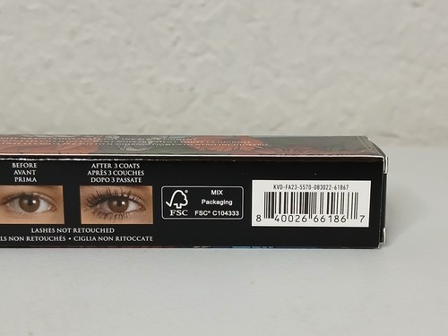 KVD Full Sleeve Long & Defined Tubing Mascara Ink Black .37 fl oz ~ New in Box - Picture 6 of 13
