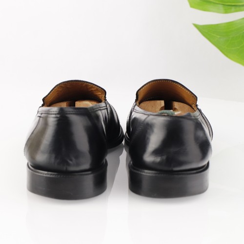 Stanley Blacker Mens Loafer Size 12 M Black Leather Venetian Slip On Dress Shoe - Picture 6 of 17