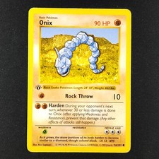 Onix 56/102 - Base Set Shadowless 1st Edition - Pokemon Card
