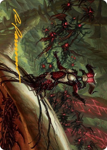 mtg mom art cards MOM: City on Fire (Extended Art) (Foil) main image 0
