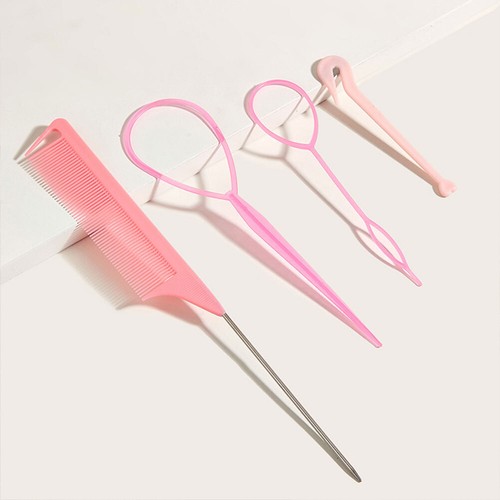 4Pcs/Set Professional Hair Looping Tools with Remover Hair Accessories for Women - Picture 7 of 9