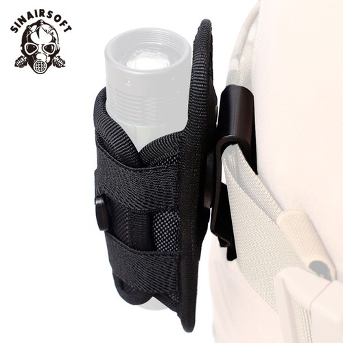 Nylon Gürteltasche Halter Holster Beutel Schutz Mit Clip für LED Taschenlampe - Bild 6 von 7