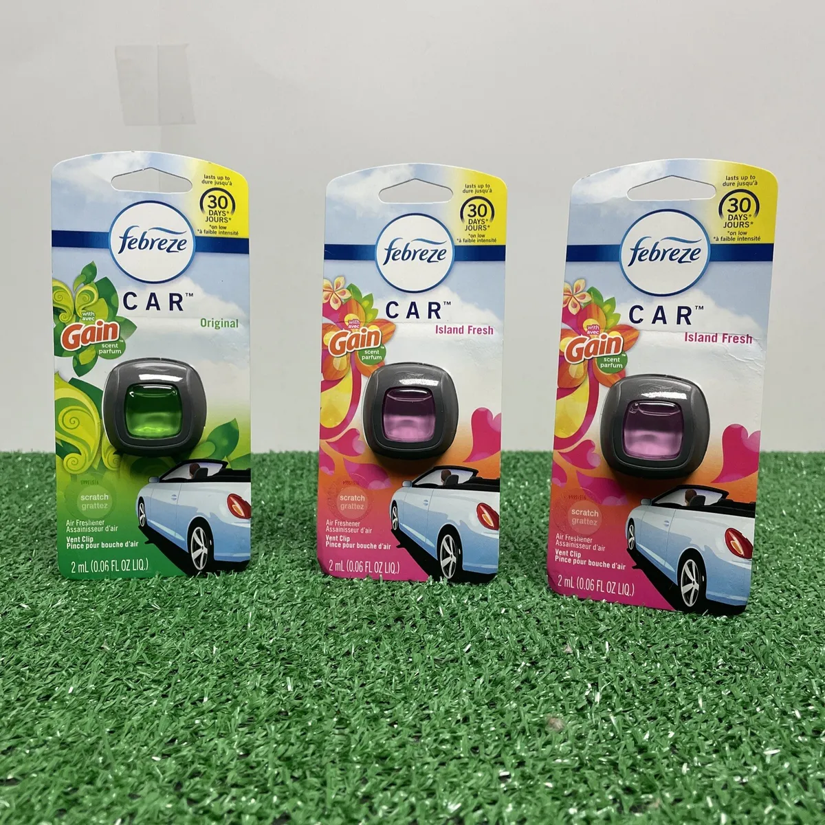 Febreze Car Vent Clips Air Freshener and Odor Eliminator, New Car Scent - 8  Pieces