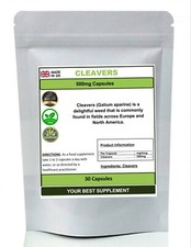 Cleavers Capsules 100% Natural pure no additives (Galium aparine)