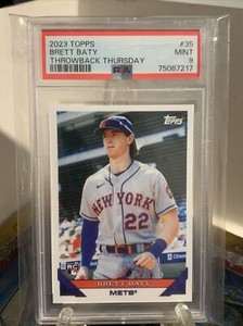 2023 Topps Throwback Thursday #35 Brett Baty  PSA 9 PR /1,126