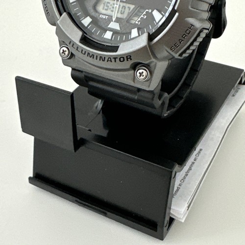 Casio Men's Tough Solar 5 Alarms Gray Case Black Resin Watch 47MM AQS810W-1A4V - Picture 14 of 24