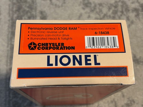 O Scale Lionel Pennsylvania Dodge Ram Track Inspektionsfahrzeug 6-18438 - Bild 3 von 6