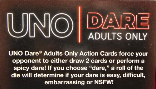 UNO DARE Adults Only Edition Card Game - Same Game / Risky Choices - New - Picture 14 of 23