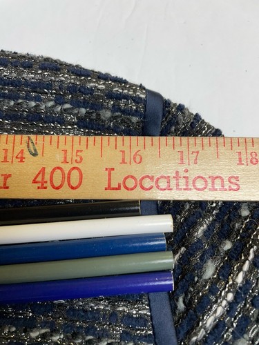 Lafayette 148 New York Blazer Size L Jacket Sparkle Texture Open Front - Picture 22 of 24