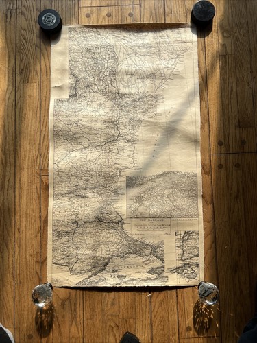 Rare 1915 World War 1 Map of The Balkans by Army Service Schools - Picture 12 of 12