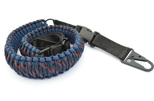 60" Tactical 550 Paracord Gun Rifle Bow Shotgun Sling 1 or 2 Point SHARK BITE - Picture 2 of 10