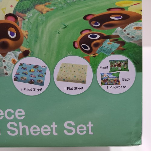 Animal Crossing 3 Piece Twin Microfiber Sheet Set by New Horizons. - Picture 5 of 10
