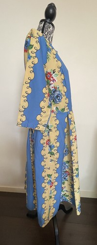 Vintage Style 50’s Floral Print A-Line Pleated Cotton Dress - Size XXL (AUS 14) - Picture 10 of 11