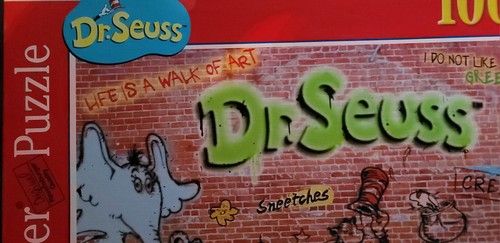 Ravensburger 1000 Piece Puzzle, Dr. Seuss, Seuss Street, #19-752 1 - Picture 3 of 8