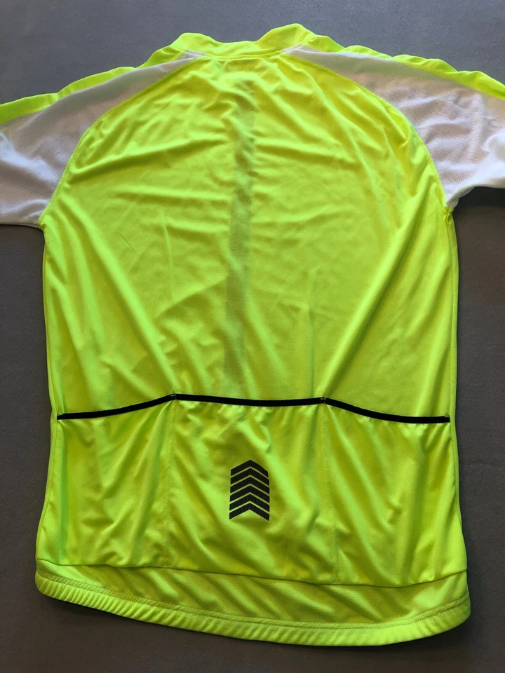 Мужская велосипедная рубашка Canari 2XL неоновая на молнии классический велосипедный топ - Изображение 3 из 4