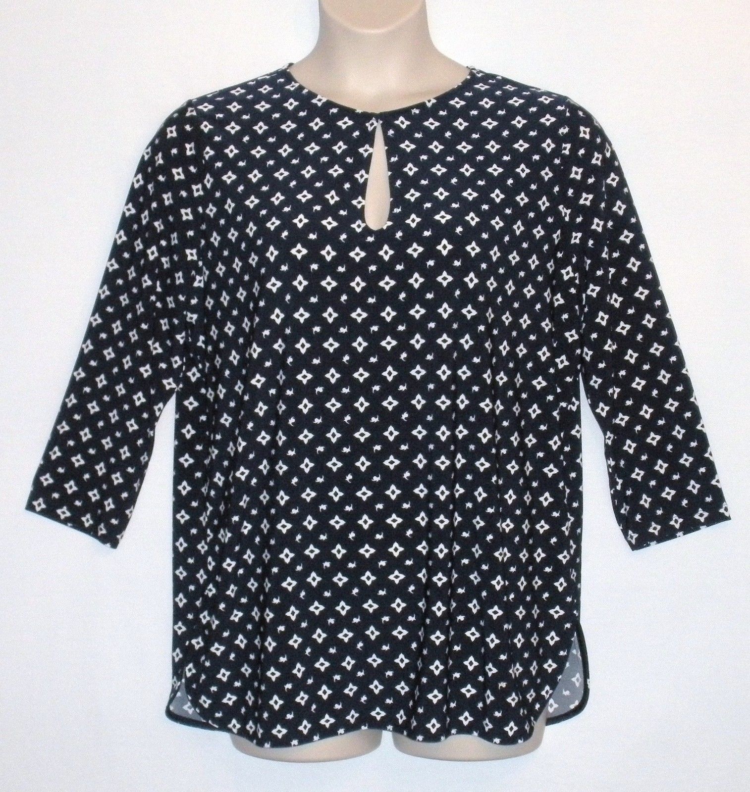 ralph lauren keyhole jersey top