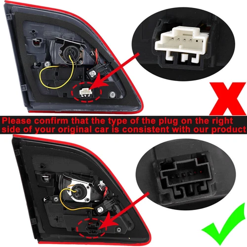 Für Mercedes Benz Ml W166 2012-2015 Rückleuchte Innen Rechts Heckleuchte Passt - Picture 9 of 9