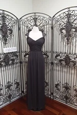 SR523 ALFRED SUNG D705 GUNMETAL SZ 12  $255    PARTY FORMAL DRESS GOWN