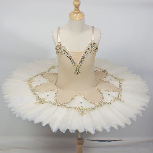 Profi Ballett Kleid Aufführungskostüm Pfannkuchen Tutu Ballerina Kostüm - Bild 13 von 16