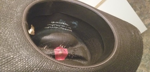 Mid Century Philmont Scout Ranch Brown Cowboy Straw Hat Sz 6 5/8 New Mexico Read - Picture 17 of 24