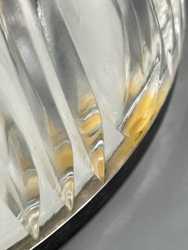 Vintage W. Germany Leaded Hand Cut Crystal Bowl w/Silver Plate Rim - Picture 16 of 18