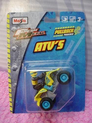 2015 Maisto Fresh Metal ATV'S✰yellow;blue hub✰Pullback powered - 第 1/3 張圖片