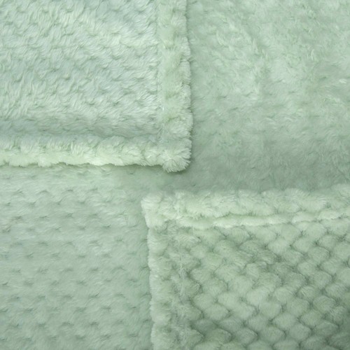 Light Weight 280GSM Diamond Fleece Blanket Reversible Soft Coral Plush Throw - Picture 61 of 67